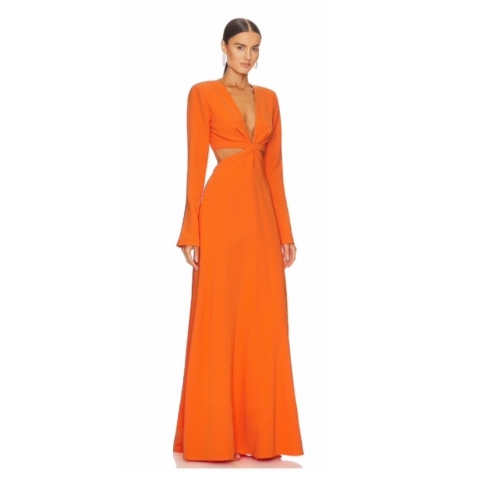 ALC Issa Dress in Vivid Orange- Size 00.